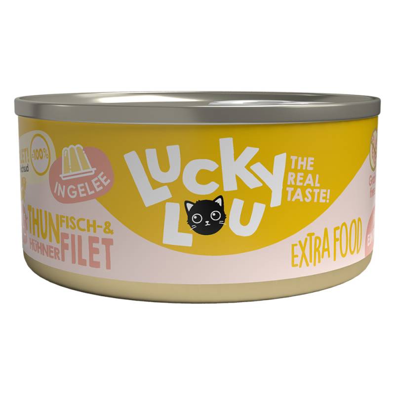 Lucky Lou Extra Food Filet in Gelee 18 x 70 g - Thunfisch & Huhn von Lucky Lou