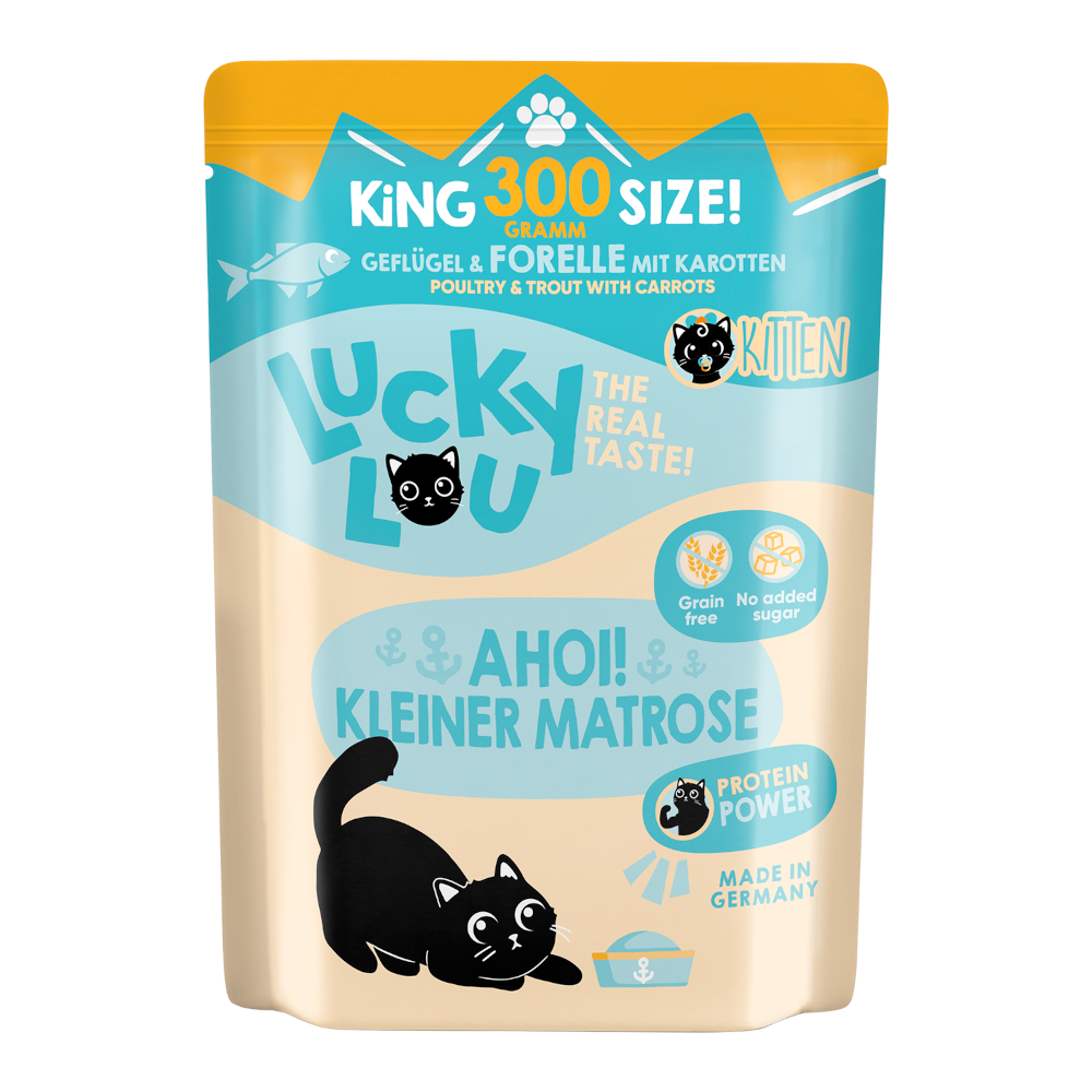 Lucky Lou Kitten 300 g - Geflügel & Forelle von Lucky Lou
