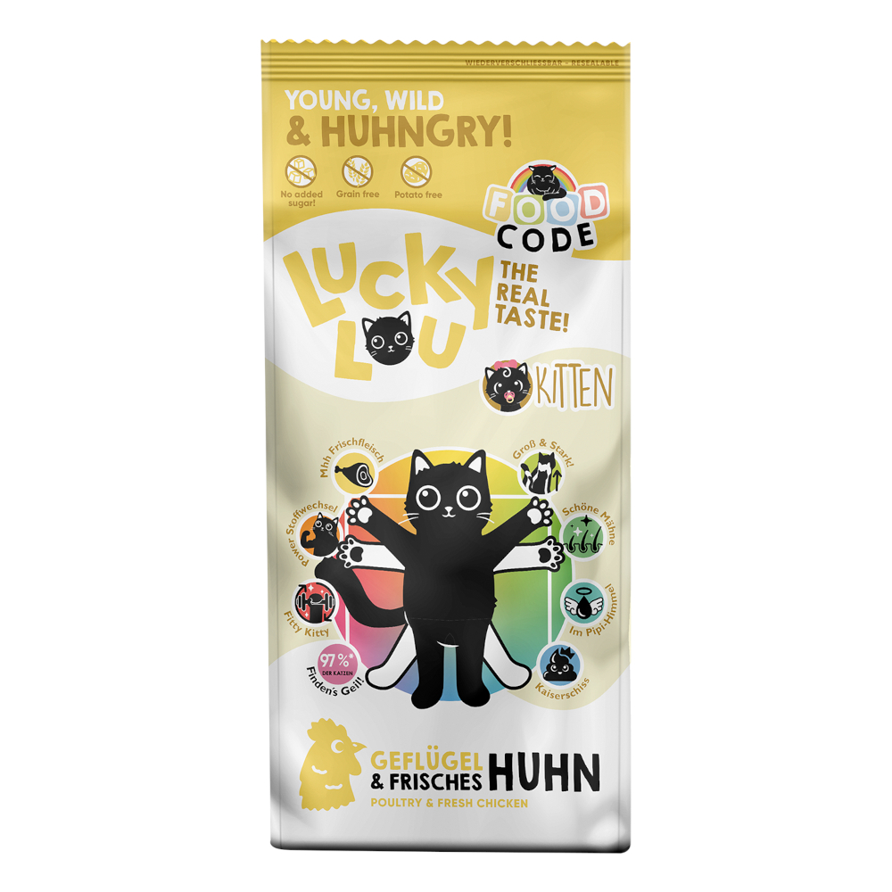 Lucky Lou Kitten Geflügel & Huhn - Sparpaket: 2 x 3 kg Lucky Lou Kitten Geflügel & Huhn - Sparpaket: 2 x 3 kg von Lucky Lou