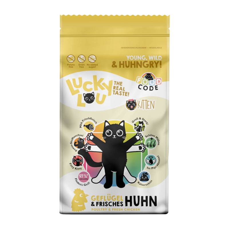 Lucky Lou Kitten Geflügel & Huhn - Sparpaket: 2 x 9 kg von Lucky Lou