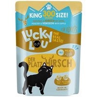 Lucky Lou Nassfutter Katze Adult Geflügel & Hirsch 6x300 g von Lucky Lou