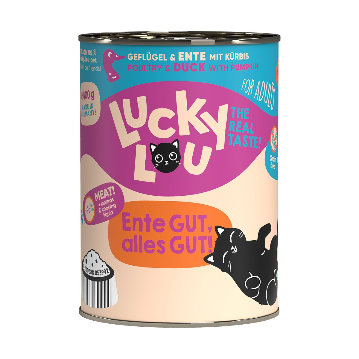 Lucky Lou Lifestage Adult Geflügel & Ente 24x400g von Lucky Lou