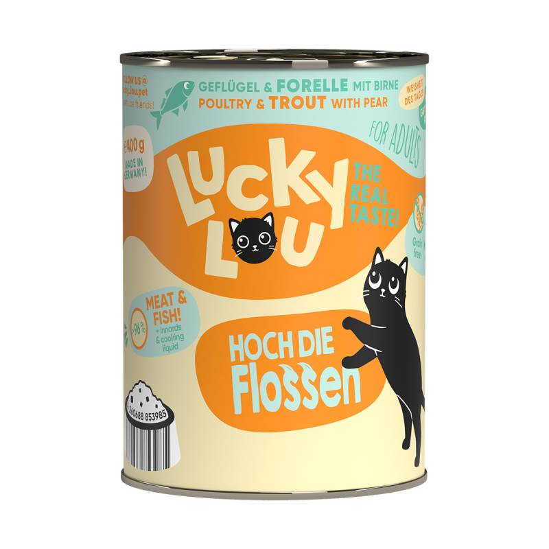 Lucky Lou Lifestage Adult Geflügel & Forelle 24x400g von Lucky Lou
