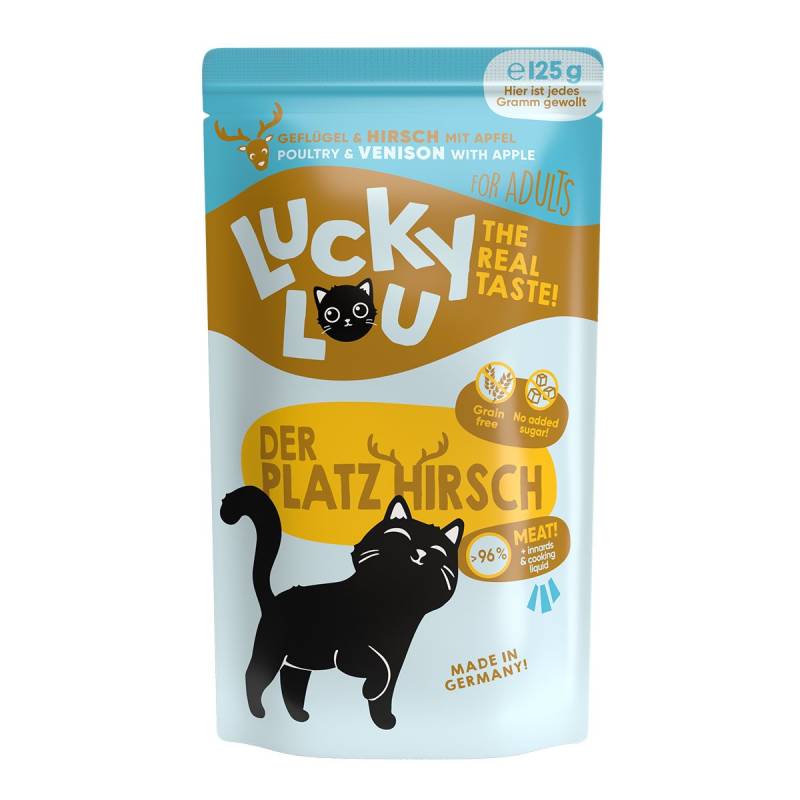 Lucky Lou Lifestage Adult Geflügel & Hirsch 16x125g von Lucky Lou