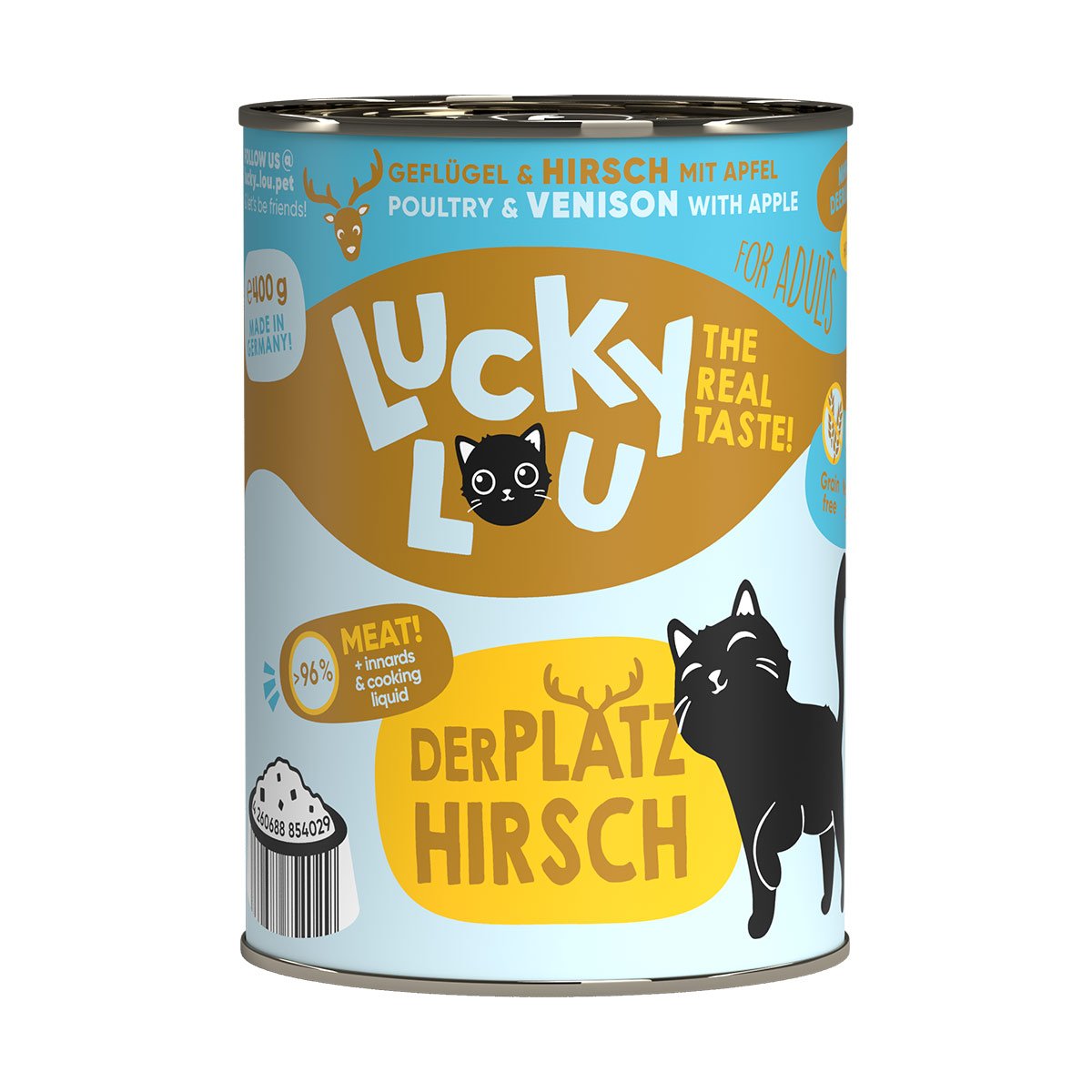 Lucky Lou Lifestage Adult Geflügel & Hirsch 6x400g von Lucky Lou