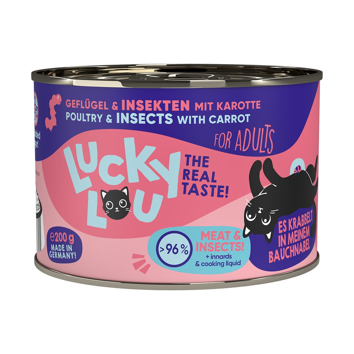 Lucky Lou Lifestage Adult Geflügel & Insekten 24x200g von Lucky Lou