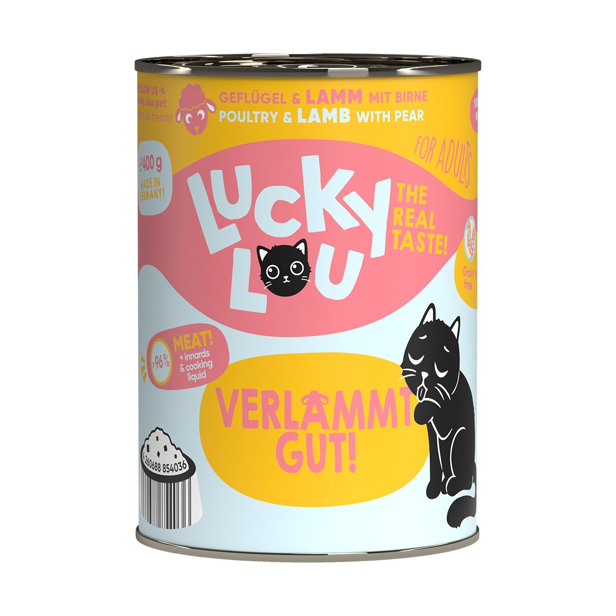 Lucky Lou Lifestage Adult Geflügel & Lamm 24x400g von Lucky Lou