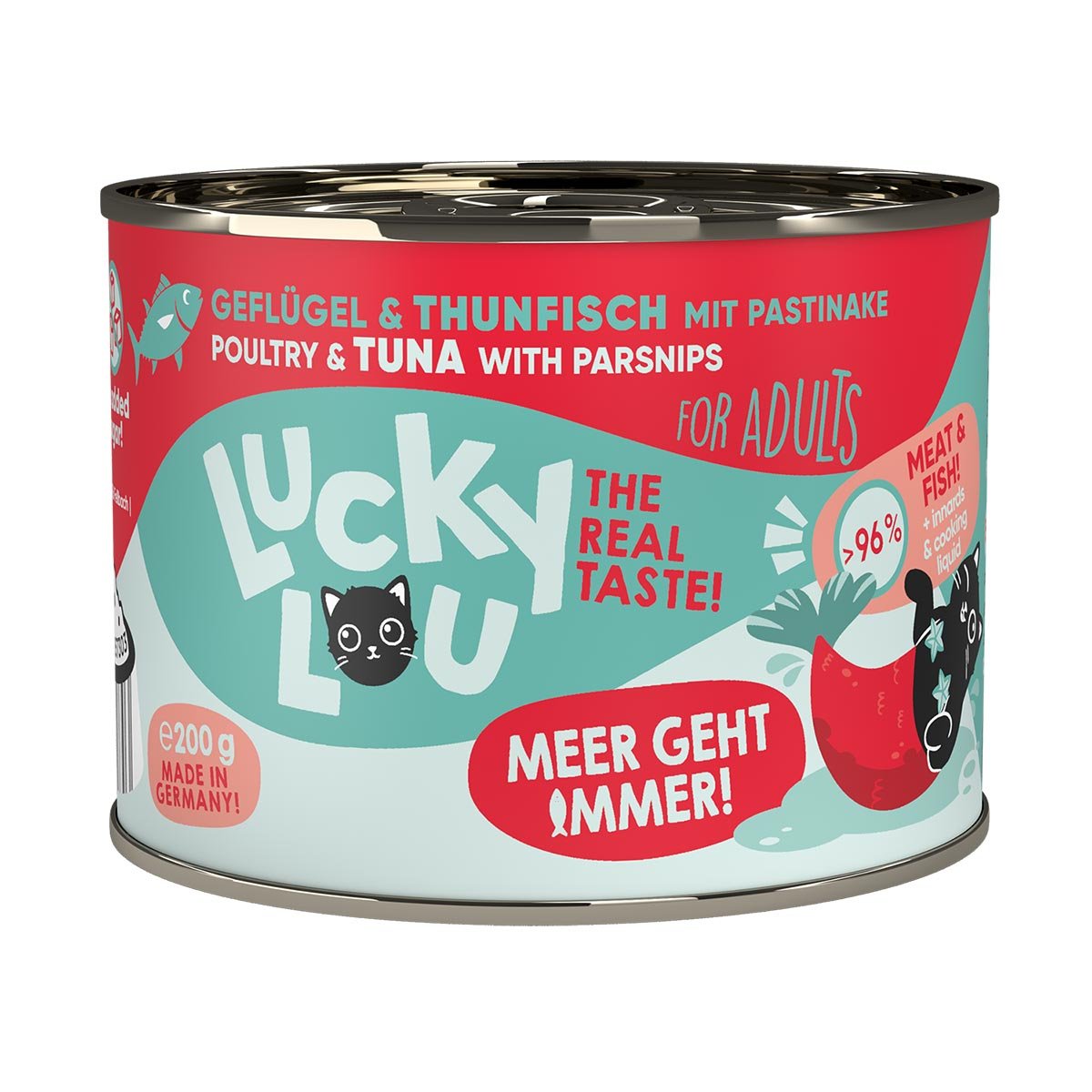 Lucky Lou Lifestage Adult Geflügel & Thunfisch 6x200g von Lucky Lou