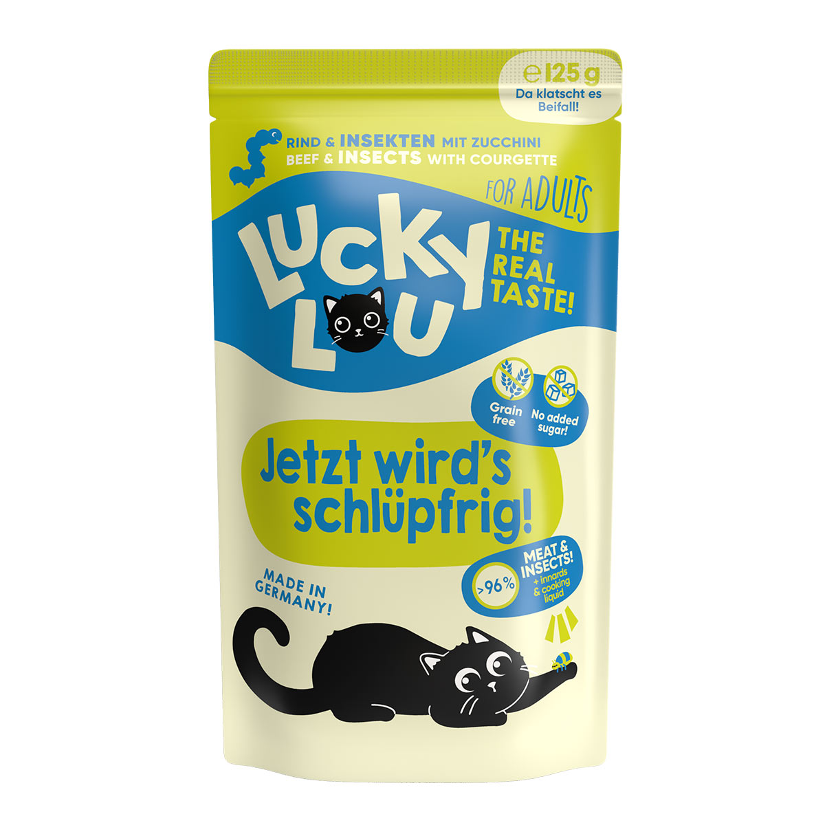 Lucky Lou Lifestage Adult Rind & Insekten 16x125g von Lucky Lou