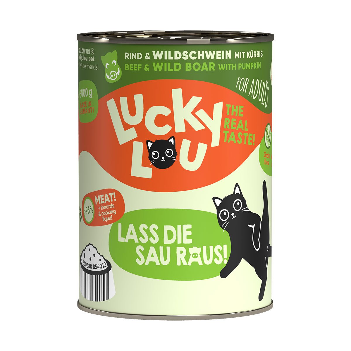 Lucky Lou Lifestage Adult Rind & Wildschwein 24x400g von Lucky Lou
