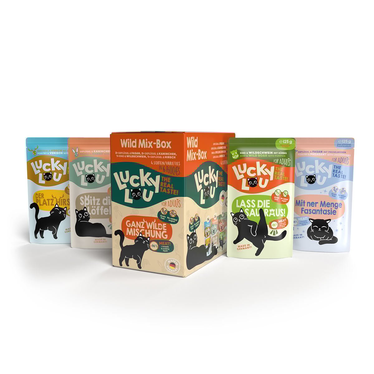 Lucky Lou Lifestage Adult Wild-Mix 6x125g Lucky Lou Lifestage Adult Wild-Mix 6x125g von Lucky Lou