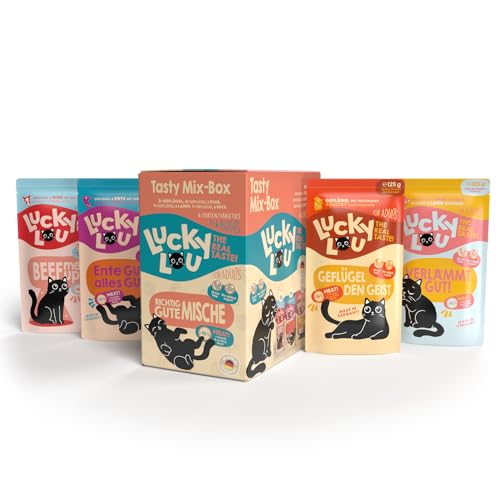 Lucky Lou Lifestage Katzenfutter nass - hochwertiges Katzenfutter mit hohem Fleischanteil - Nassfutter getreidefrei & ohne Zucker für Katzen, 125g (6er Pack) von Lucky Lou