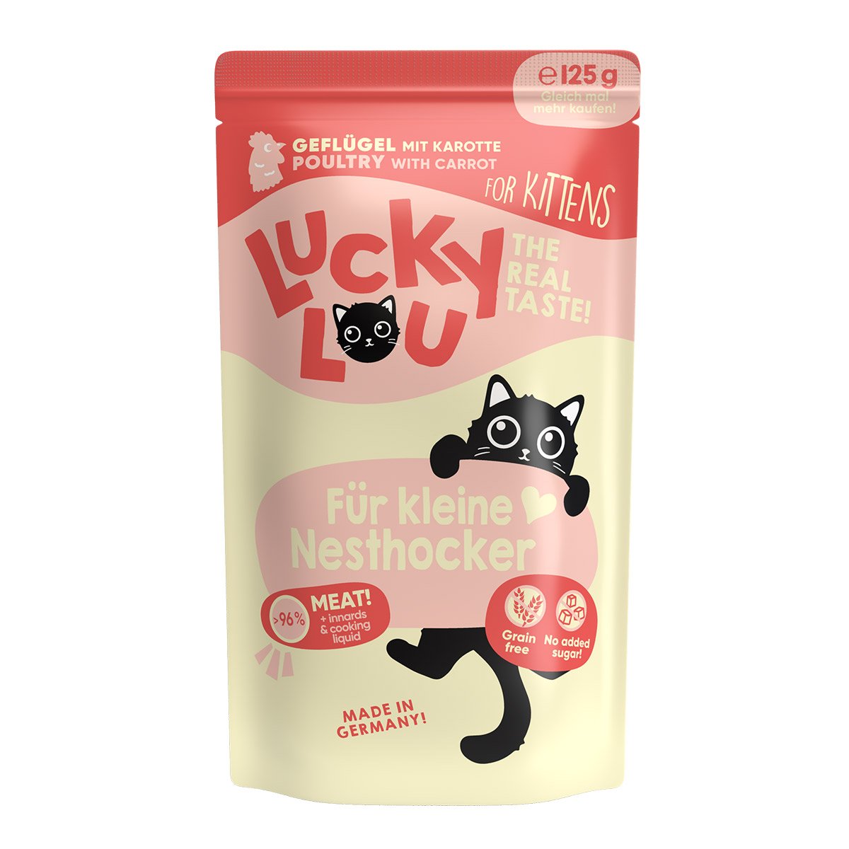 Lucky Lou Lifestage Kitten Geflügel 16x125g von Lucky Lou