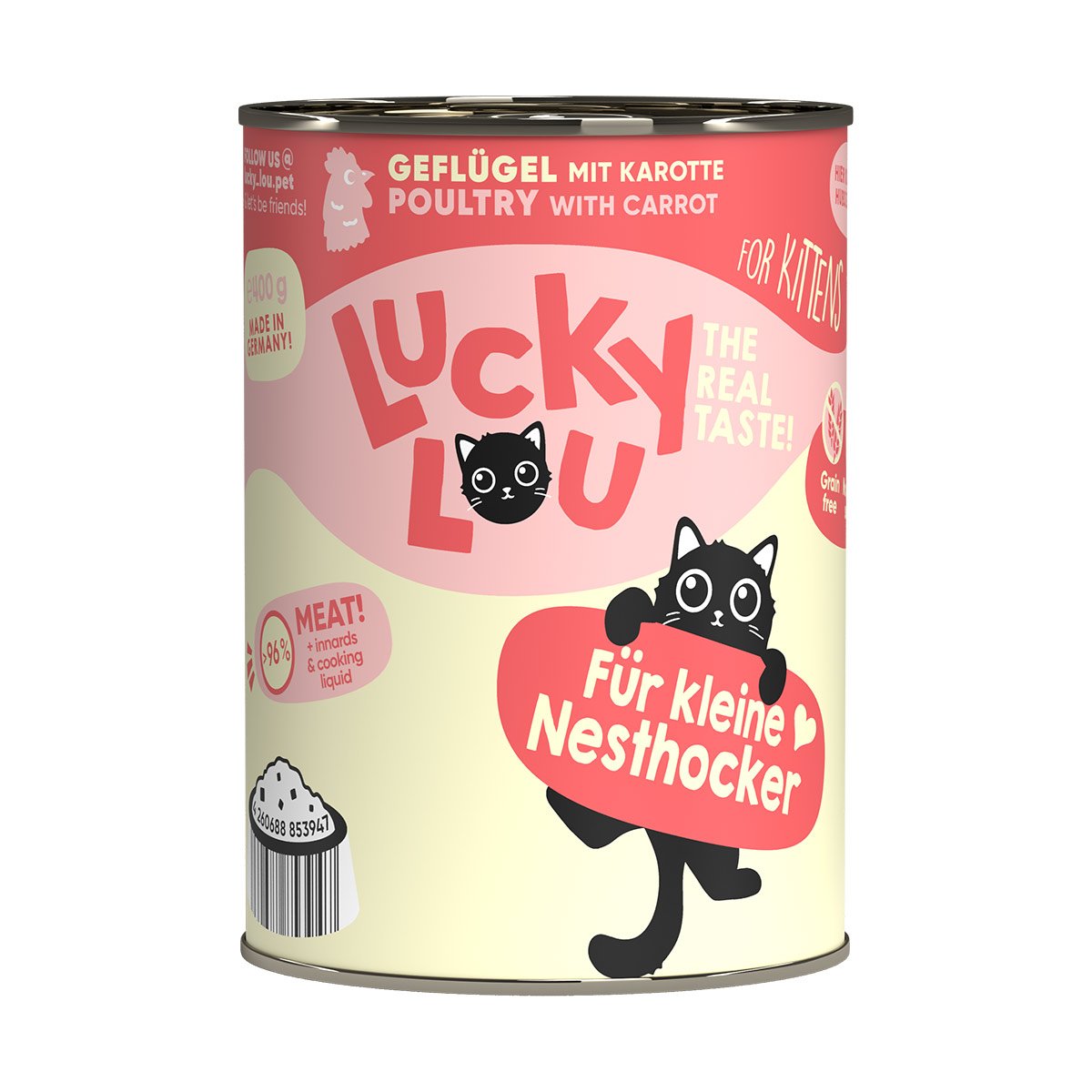 Lucky Lou Lifestage Kitten Geflügel 6x400g von Lucky Lou