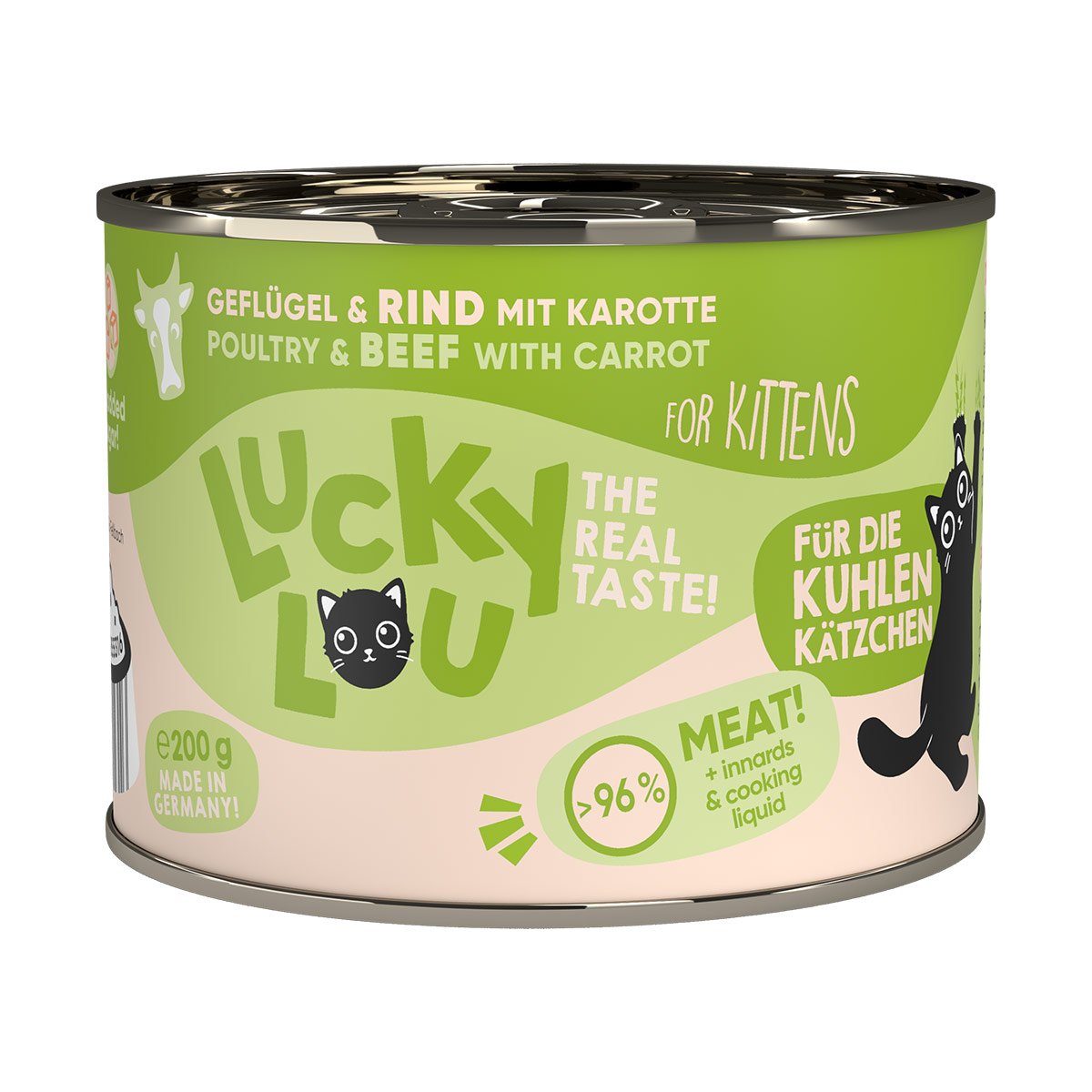 Lucky Lou Lifestage Kitten Geflügel & Rind 6x200g Lucky Lou Lifestage Kitten Geflügel & Rind 6x200g von Lucky Lou