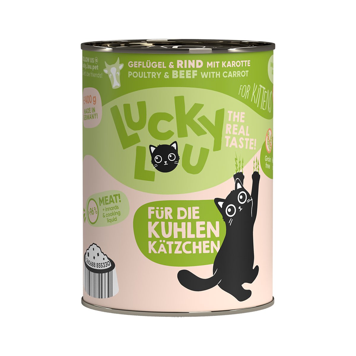 Lucky Lou Lifestage Kitten Geflügel & Rind 6x400g von Lucky Lou