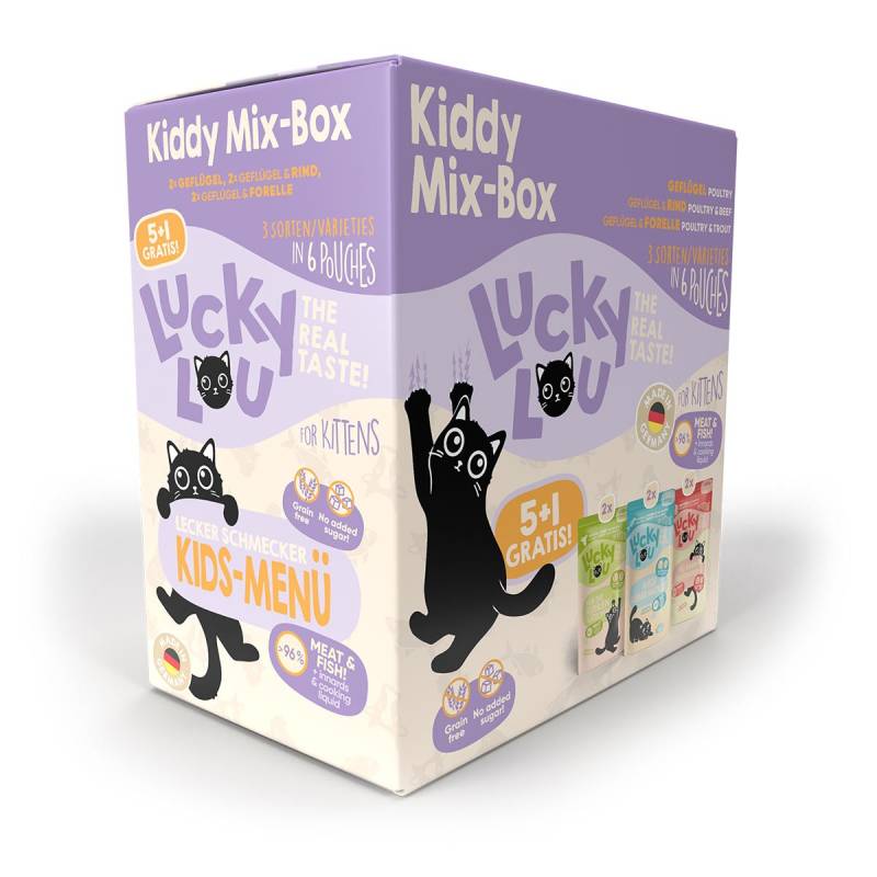 Lucky Lou Lifestage Kitten Multipack 5+1 6x125g von Lucky Lou