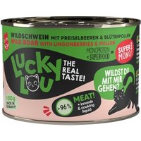 Lucky Lou Nassfutter Katze, Adult. SuperMono, Wildschwein 12x200 g Lucky Lou Nassfutter Katze, Adult. SuperMono, Wildschwein 12x200 g von Lucky Lou