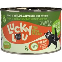 Lucky Lou Nassfutter Katze Adult Rind und Wildschwein 24x200 g von Lucky Lou