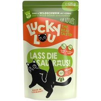 Lucky Lou Nassfutter Katze Adult Rind und Wildschwein 32x125 g von Lucky Lou