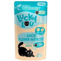 Lucky Lou Nassfutter Katze Kitten Geflügel und Forelle 16x125 g von Lucky Lou