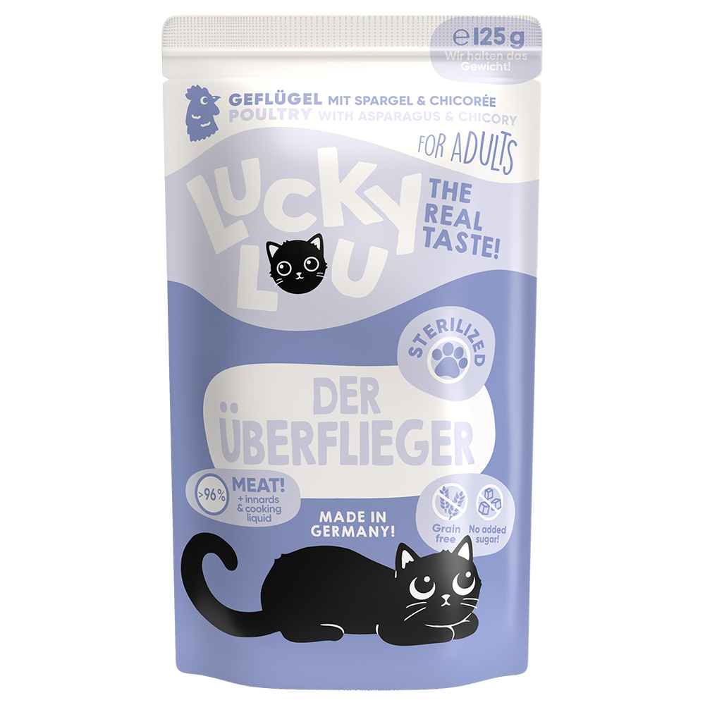 Lucky Lou Sterilized 16 x 125 g - Geflügel von Lucky Lou