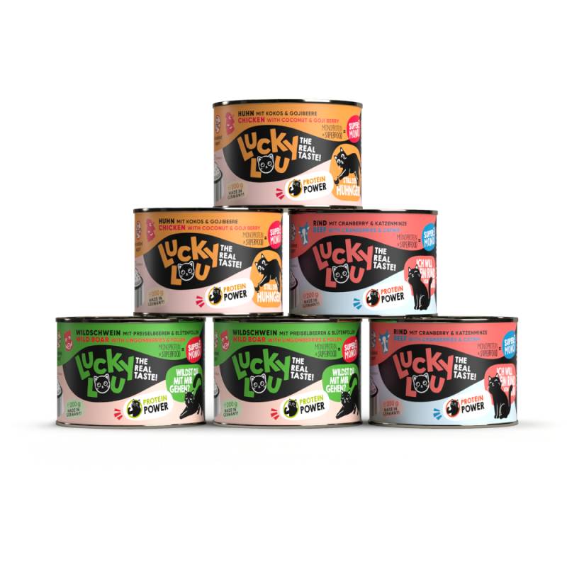 Lucky Lou SuperMono² 6 x 200 g - Mixpaket 2 (3 Sorten) von Lucky Lou