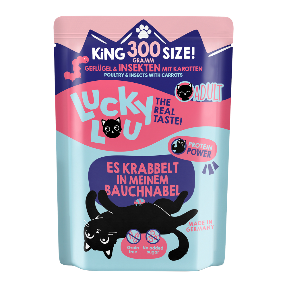 Sparpaket Lucky Lou Adult 2 x 300 g - Geflügel & Insekten von Lucky Lou