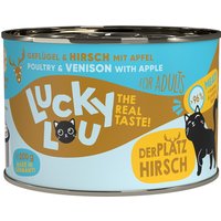 Sparpaket Lucky Lou Adult 24 x 200 g - Geflügel & Hirsch von Lucky Lou