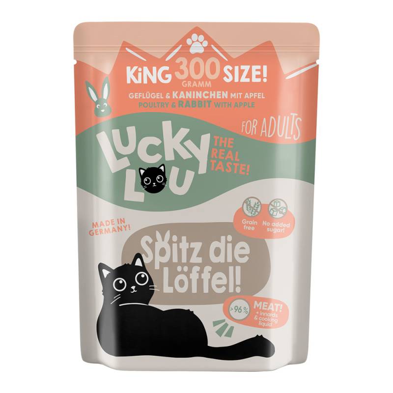 Sparpaket Lucky Lou Adult 24 x 300 g - Geflügel & Kaninchen von Lucky Lou