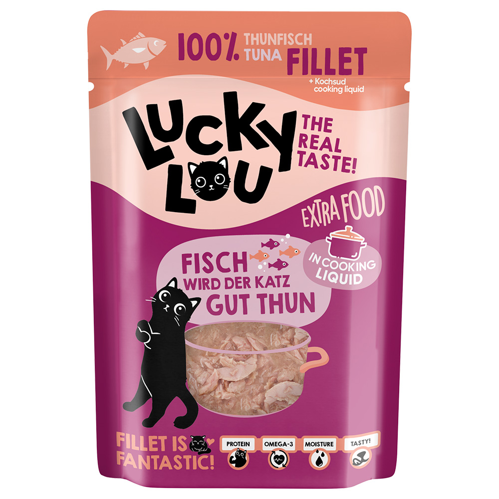 Sparpaket Lucky Lou Extra Food 24 x 70 g - Hühnerfilet in Jelly von Lucky Lou