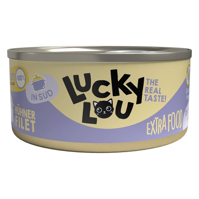Sparpaket Lucky Lou Extrafood Filet in Brühe 36 x 70 g - Hühnerfilet von Lucky Lou