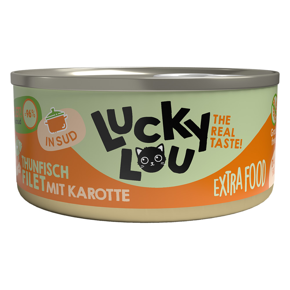 Sparpaket Lucky Lou Extrafood Filet in Brühe 36 x 70 g - Thunfisch & Karotte von Lucky Lou