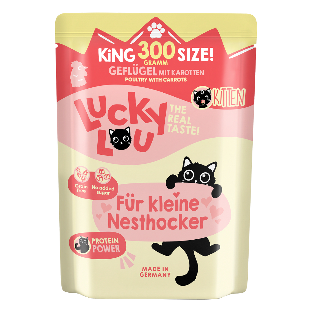 Sparpaket Lucky Lou Lifestage Kitten 24 x 300 g - Geflügel Sparpaket Lucky Lou Lifestage Kitten 24 x 300 g - Geflügel von Lucky Lou