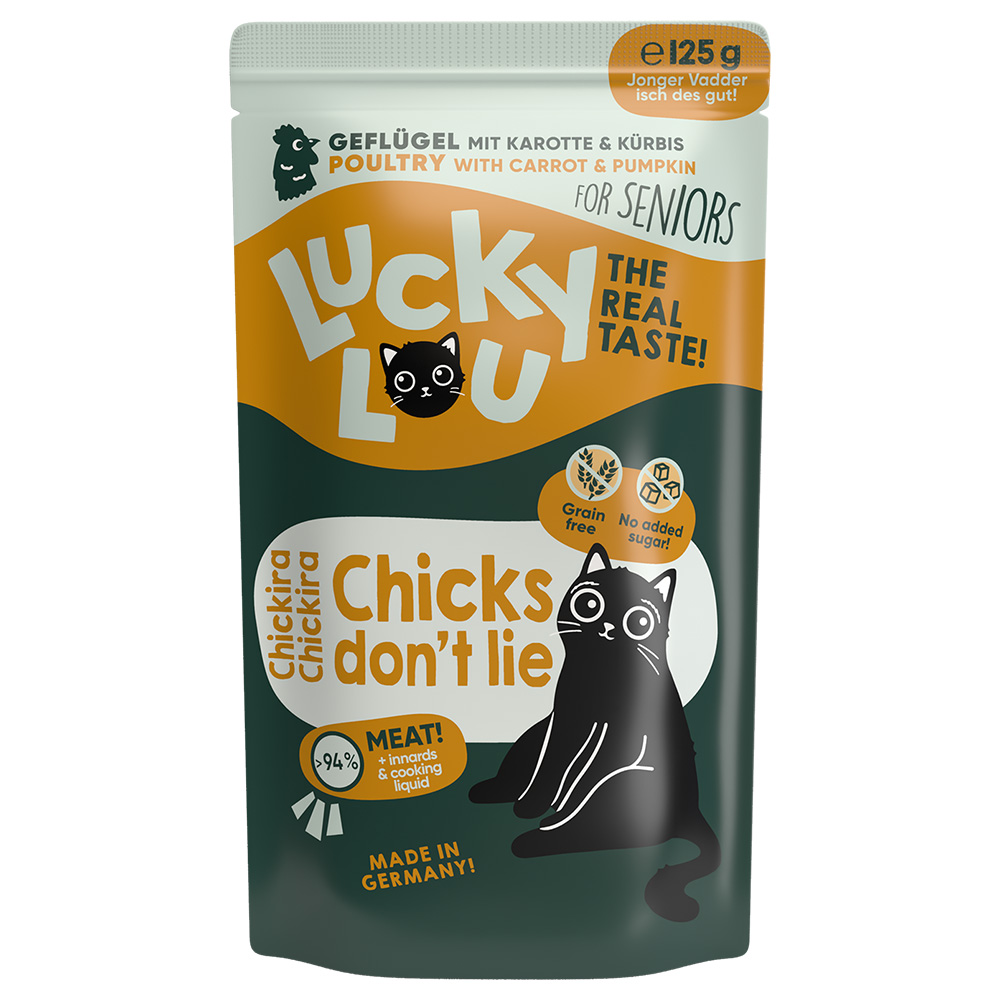 Sparpaket Lucky Lou Senior 48 x 125 g - Geflügel Sparpaket Lucky Lou Senior 48 x 125 g - Geflügel von Lucky Lou