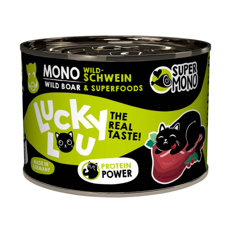Sparpaket Lucky Lou SuperMono² 24 x 200 g - Wildschwein von Lucky Lou