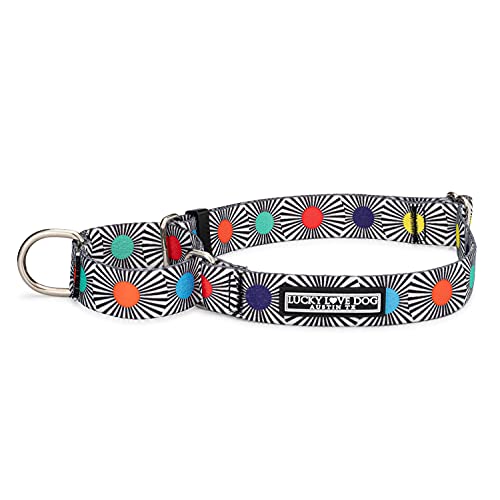 Lucky Love Dog, Verstellbares Martingalhalsband für Hunde, Bequeme und helle Farbe, hochwertiges rutschfestes Hundehalsband – (Größe M, SOCO Mart) von Lucky Love Dog