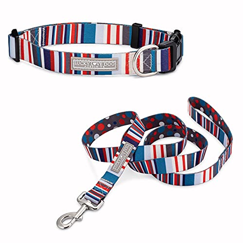 Lucky Love Dog Halsbänder für Mädchen, niedliche Halsbänder, für kleine und mittelgroße Frauen, Teil des Kaufs, gespendet zur Rettung (XS, Linus – Kombi) von Lucky Love Dog
