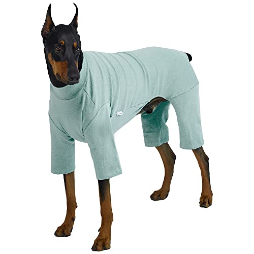 Lucky Petter Basic Hunde-Pyjama, Pastellfarben, langlebig und elastisch, Hunde-Einteiler, Bekleidung, Outfits, Hunde-Jammies, Größe 4XL, Minze von Lucky Petter