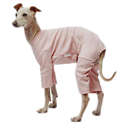 Lucky Petter Haustierkleidung für Hunde, Katzen, Welpen, Basic-Pyjama, langlebig und elastisch, Hunde-Pyjama, Onesie-Outfits (X-Large, Basic Pink) von Lucky Petter