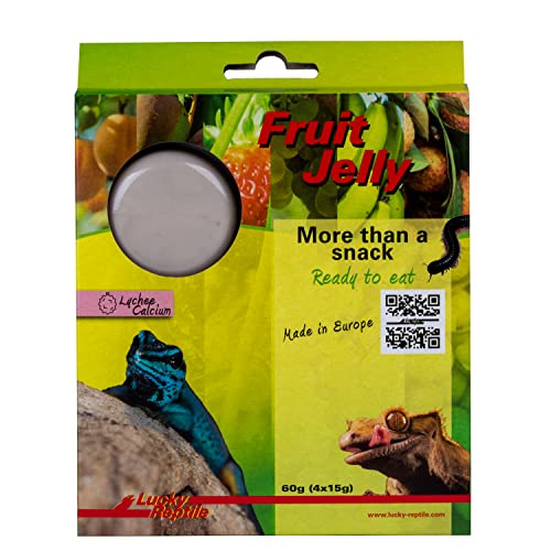 Lucky Reptile Fruit Jelly, Geschmack:Lychee Calcium, Inhalt:4 x 15g von Lucky Reptile