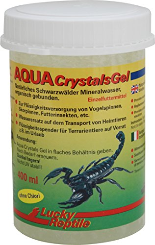 Lucky Reptile Aqua Crystals Gel 400 ml, Wassergel für Vogelspinnen, Skorpionen, Futterinsekten etc. von Lucky Reptile