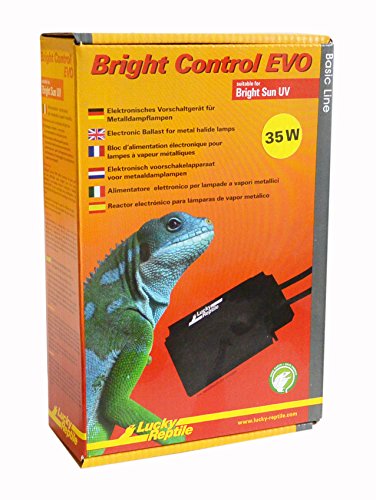 Lucky Reptile Bright Control EVO - 35 W Vorschaltgerät für Metalldampflampen - Elektronisches Vorschaltgerät für Bright Sun UV Strahler - Betriebseinheit UV Lampe - Zubehör Terrarium Beleuchtung von Lucky Reptile