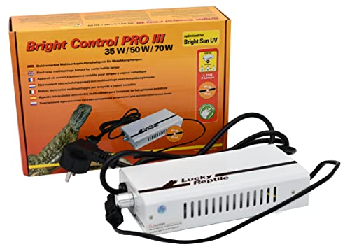 Lucky Reptile Bright Control PRO III - Multiwatt-Vorschaltgerät für Metalldampflampen - Vorschaltgerät für Bright Sun Lampen - Zubehör Terrarium Beleuchtung - 35 / 50 / 70 Watt Weiß von Lucky Reptile