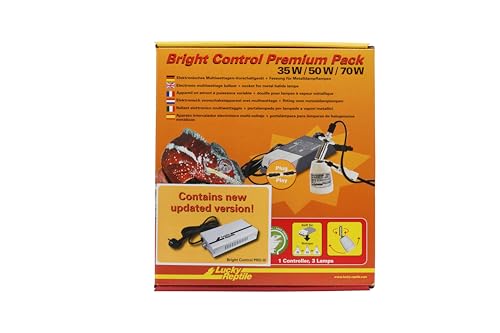 Lucky Reptile Bright Control Premium Pack - Multiwatt-Vorschaltgerät mit Fassung für Metalldampflampen - Elektronisches Vorschaltgerät für Bright Sun Lampen - Zubehör Terrarium - 35 / 50 / 70 W von Lucky Reptile
