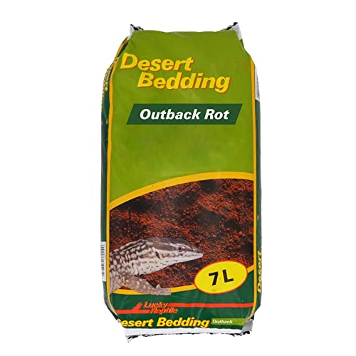 Lucky Reptile DBO-7 Desert Bedding "Outback rot", 7 Liter, Bodengrund für Wüstenterrarien, grabfähig von Lucky Reptile