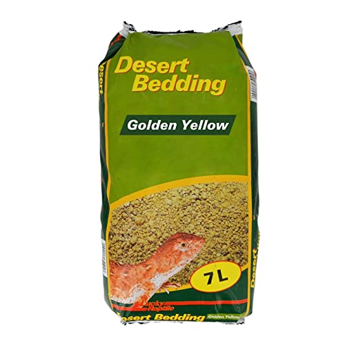 Lucky Reptile Desert Bedding Golden Yellow 7 l, Bodengrund für Wüstenterrarien, grabfähig von Lucky Reptile
