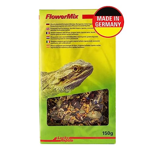 Lucky Reptile Flower Mix 150 g, Blütenmischung, Futtermittel für Landschildkröten, Bartagamen, Grüne Leguane, Dornschwanzagamen und andere pflanzenfressende Reptilien von Lucky Reptile