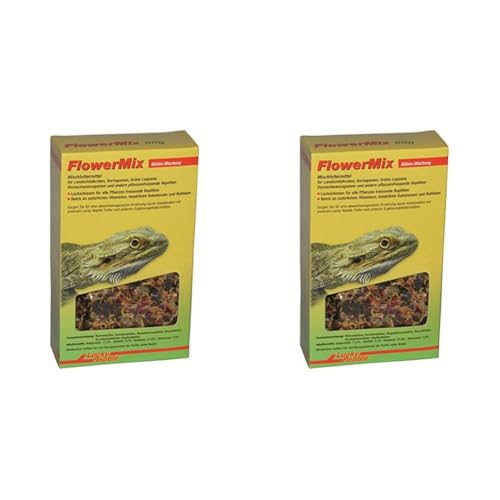 Lucky Reptile Flower Mix 50 g, Blütenmischung für Reptilien und andere Tiere (Packung mit 2) von Lucky Reptile