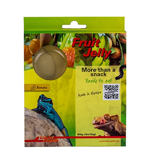 Lucky Reptile Fruit Jelly, Geschmack:Banana (Banane), Inhalt:4 x 15g von Lucky Reptile